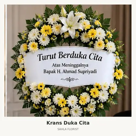 Krans Bunga Duka Toraja Utara